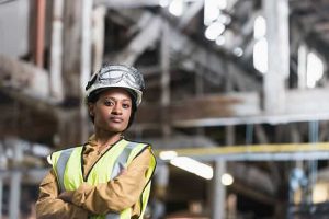 Woman Worker Safety Gear
