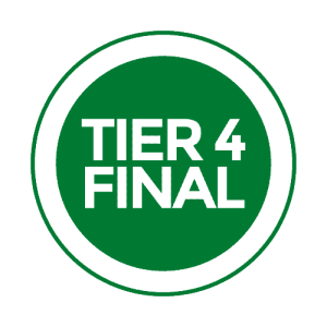 Off-road equipment is now equipped with tier 4 final engines tier4 final logo