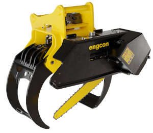 Engcon grapple saw
