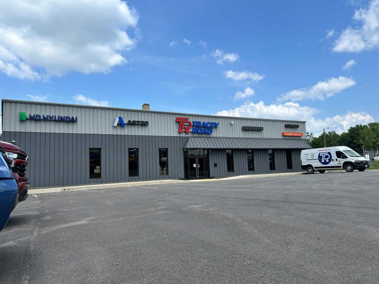 Equipment and Truck dealership with modern architecture
