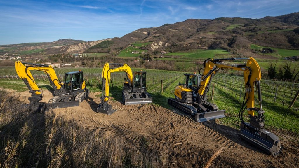New holland midi excavators