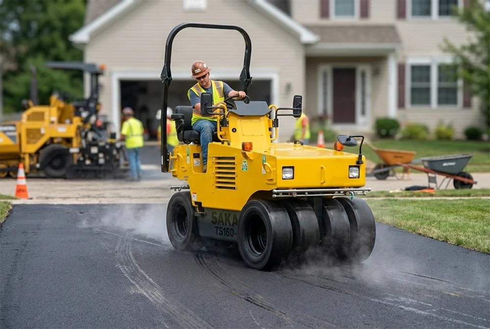 Sakai ts160-4 pneumatic tire roller