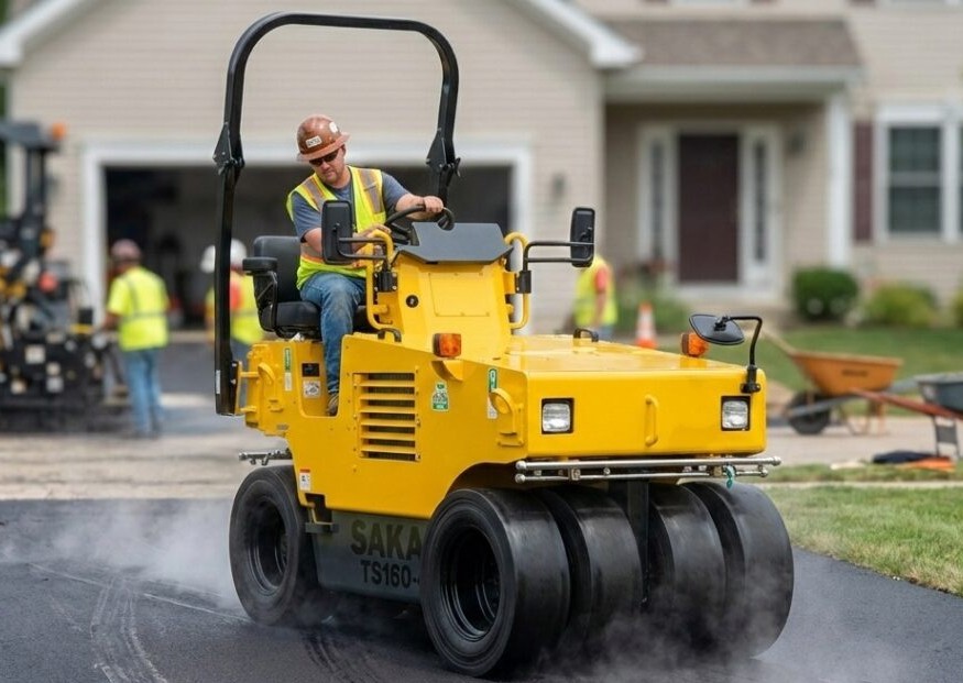 Sakai ts160-4 pneumatic roller