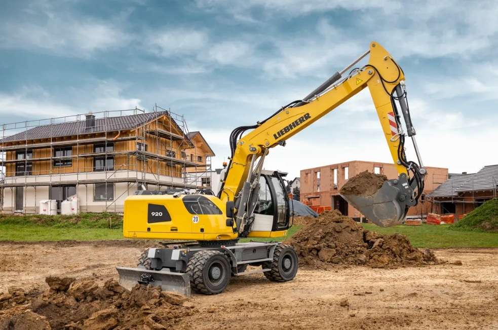Liebherr rubber tired excavators - a920 litronic
