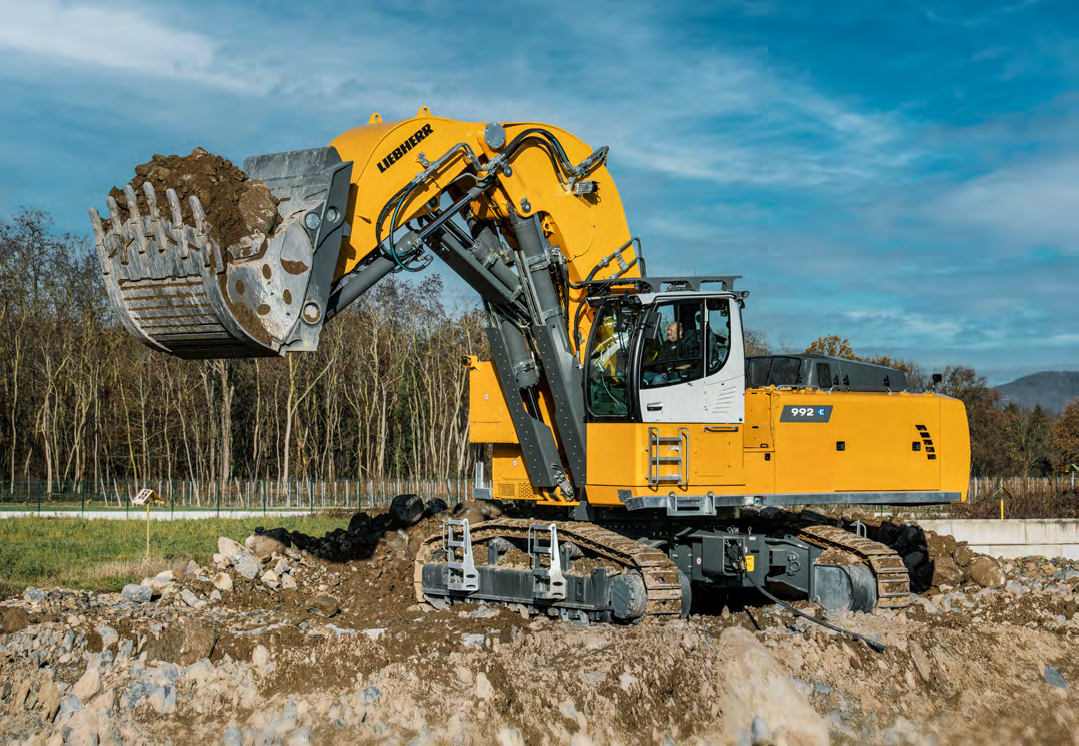 Liebherr crawler excavators liebherr r992 e electric