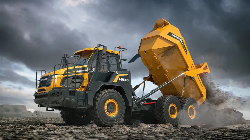 Hyundai articulated dump trucks