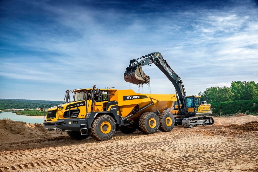Hyundai articulated dump trucks