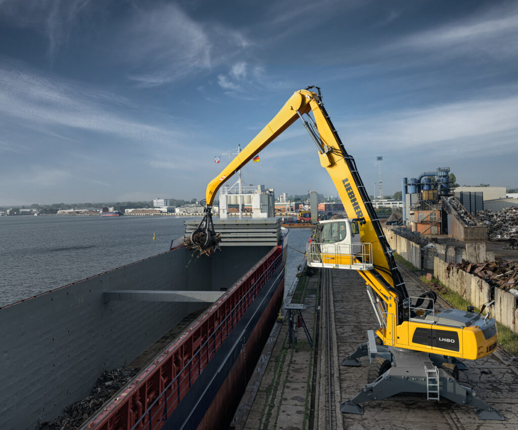 Liebherr mobile material handlers - lh80m industry litronic