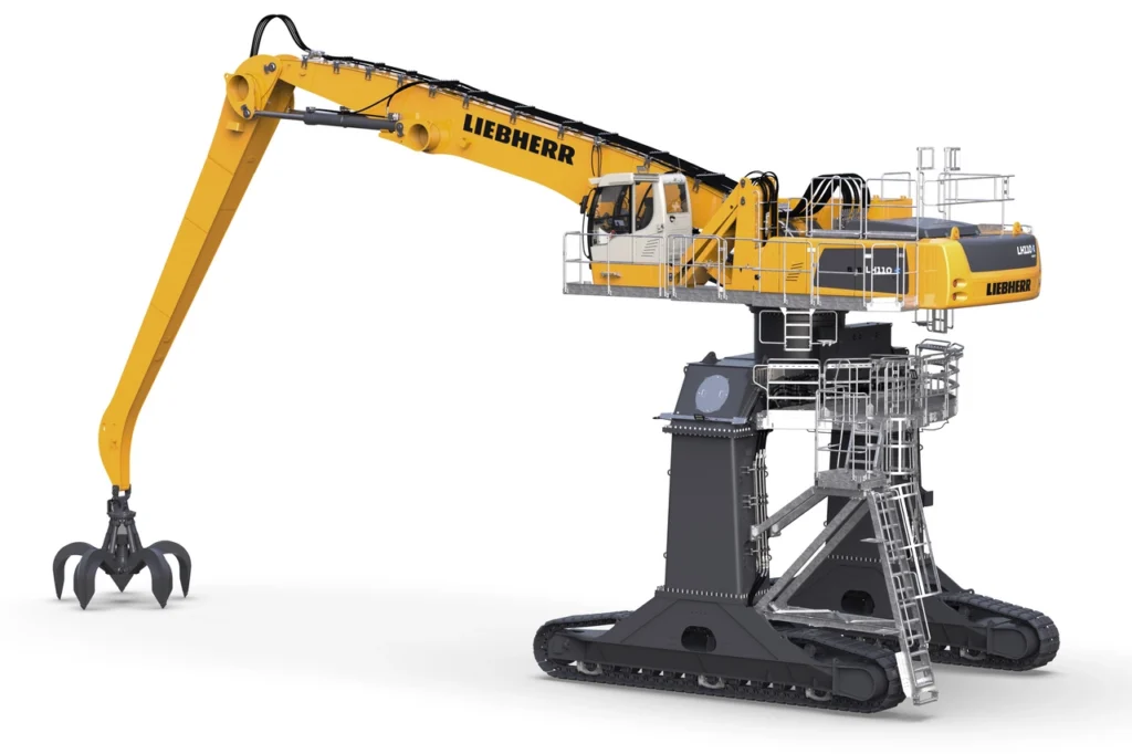 Liebherr crawler material handlers - lh110c gantry industry litronic