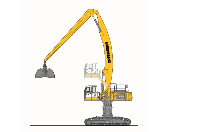 Liebherr crawler material handlers - lh60c high rise port litronic