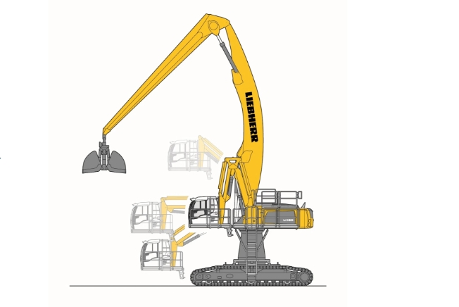 Liebherr crawler material handlers - lh80c high rise port litronic