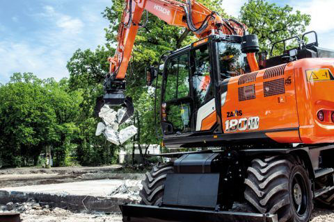 Landcros zx180w-7 wheeled excavator