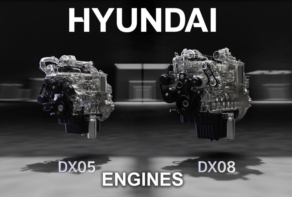 Hyundai excavator engines